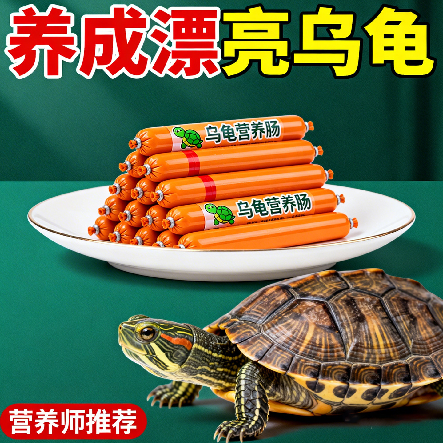 乌龟专用高钙高蛋白火腿肠龟粮