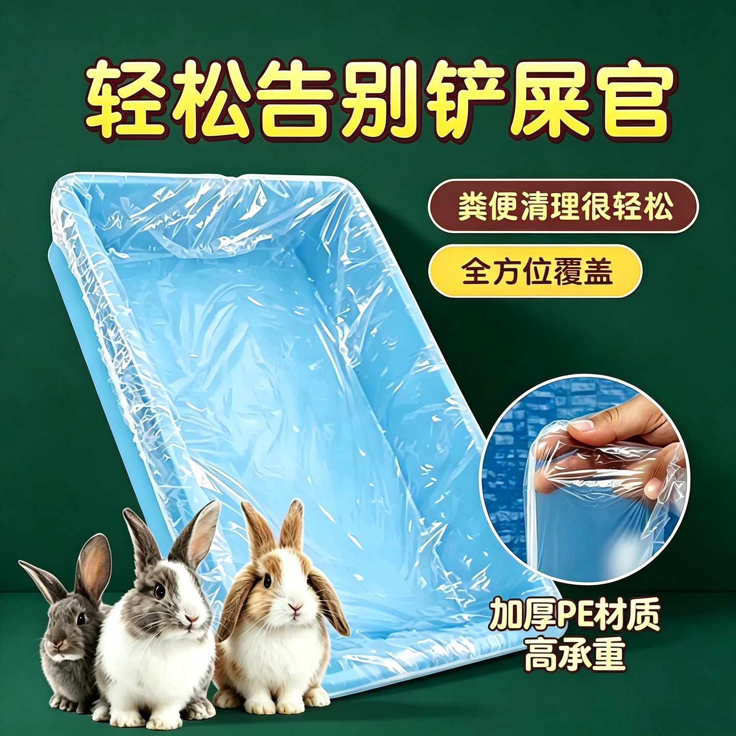 宠物笼托盘粪便抽取式一次性袋