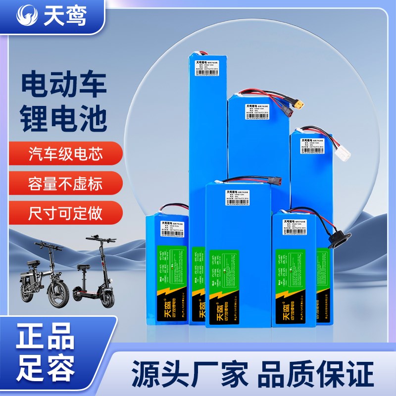 全新锂电池24V36V48V60V代驾外卖折叠滑板希洛普电动车锂电池通用