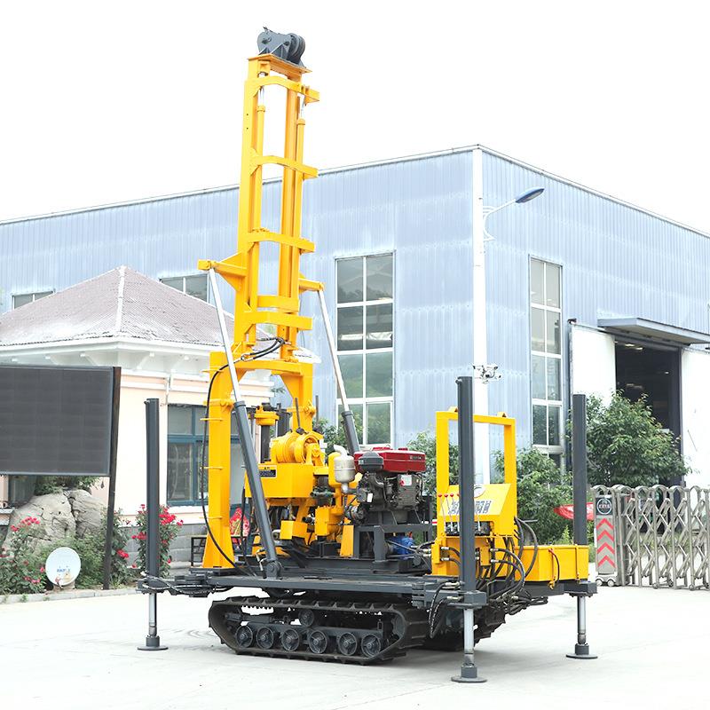 打井机民用轮式打井履带式水井钻机300米设备钻井机钻孔机潜孔钻