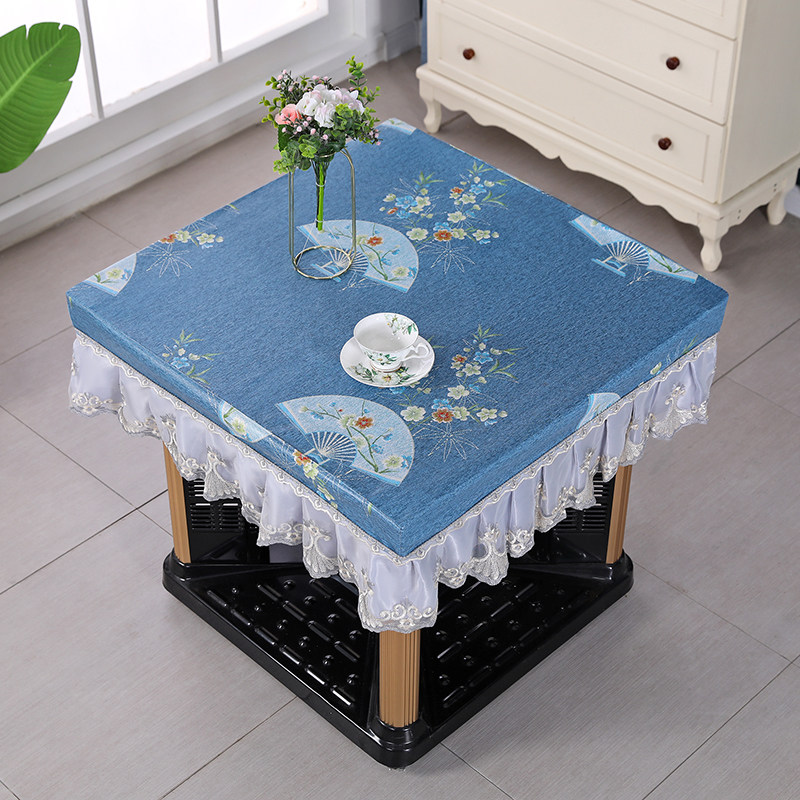 新款正方形免洗茶几桌布防水防油高级电炉桌取暖桌桌面皮垫罩,居家布艺,茶几垫,淘宝优惠券,粉丝福利购,淘宝优惠卷