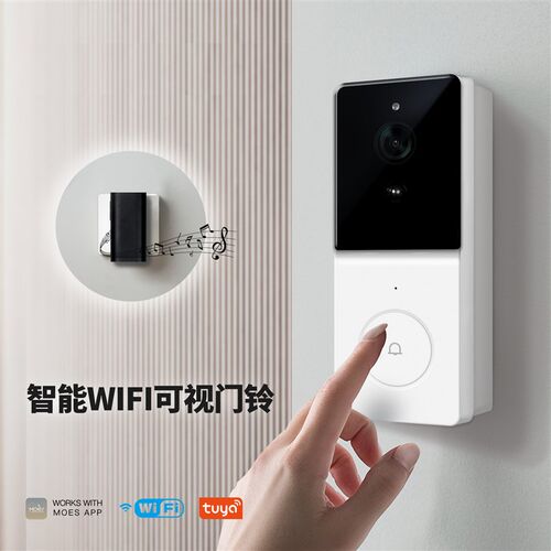 涂鸦智能家居WF视频门铃摄像头双向音频对讲安夜视仪