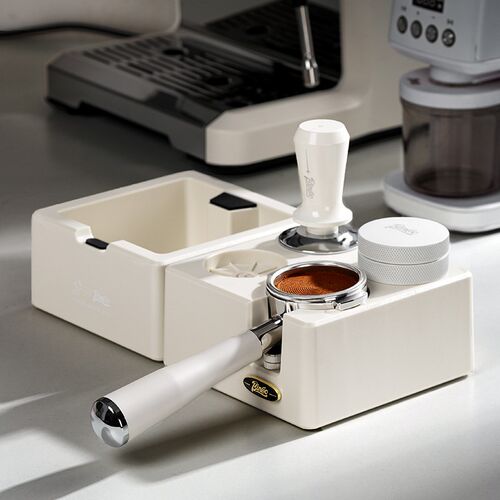 咖啡压粉器底座装敲渣桶粉锤布粉器底座三件咖啡器具