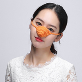 个性 毛线护鼻罩鼻子保暖防寒冷气透气男女睡觉眠用口罩不舒服防护