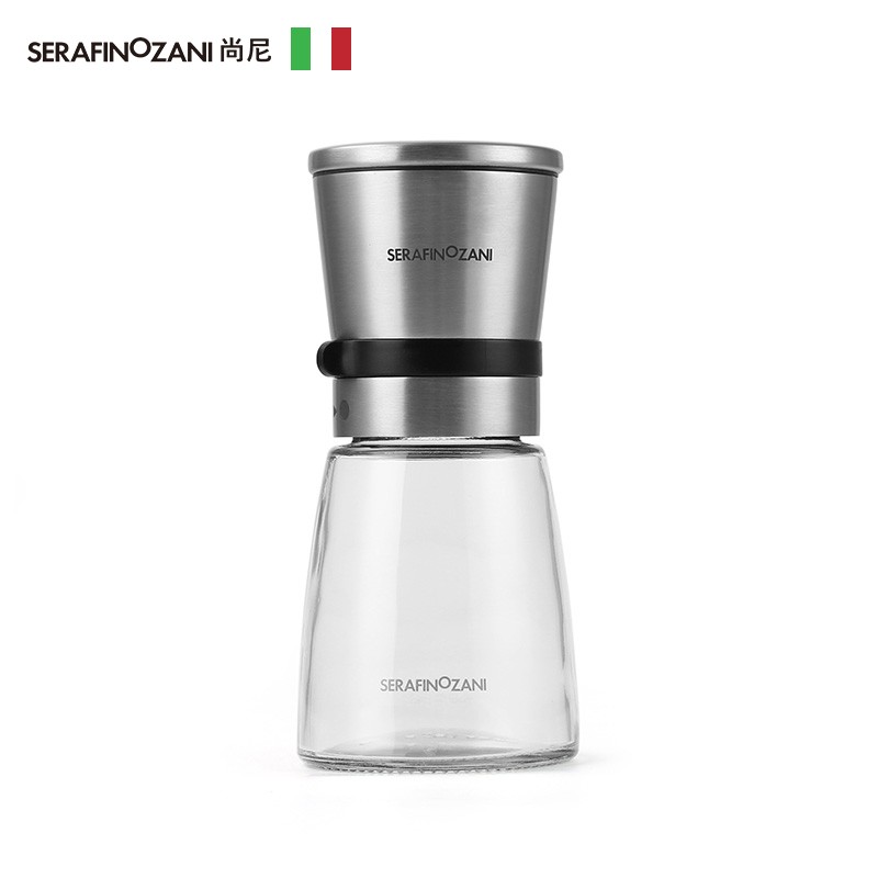 意大利尚尼黑胡椒研磨器花椒粒芝麻手动玫瑰海盐家用调料瓶调味罐