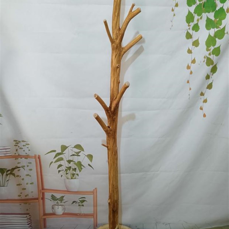 实木衣帽架 原木树枝树形特粗落地挂衣架卧室民宿酒店客厅挂包