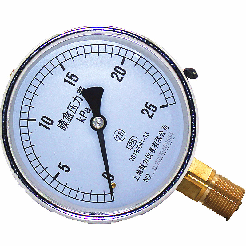 压力表YE-100  10 16 25 40 60 100KPA 微压千帕表