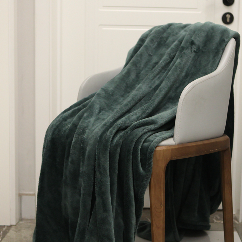 超值!出口清货5折!纯色法兰绒毛毯珊瑚绒沙发盖毯冬季床单双人