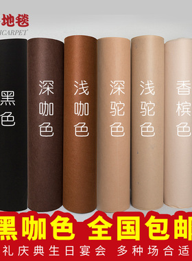 香槟驼色咖啡黑色陶瓷婚庆舞台活动典礼展会工程装修一次性地毯