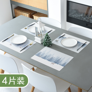 防烫餐垫ins风餐桌垫隔热桌垫防水防油儿童小学生歺餐垫轻奢高级