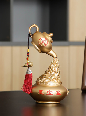 添财添福客厅电视柜酒柜装饰品玄关高乔迁搬家