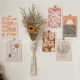 干花卡片挂毯 饰背景墙挂饰床头立体壁挂 卧室客厅装