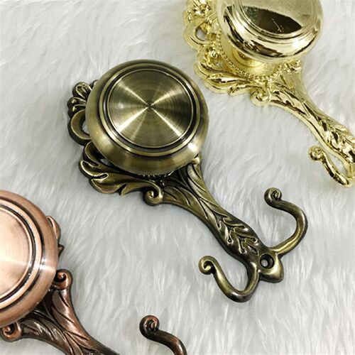 全国镜面祥云合金窗帘挂钩墙钩挂球钩欧式窗帘壁钩