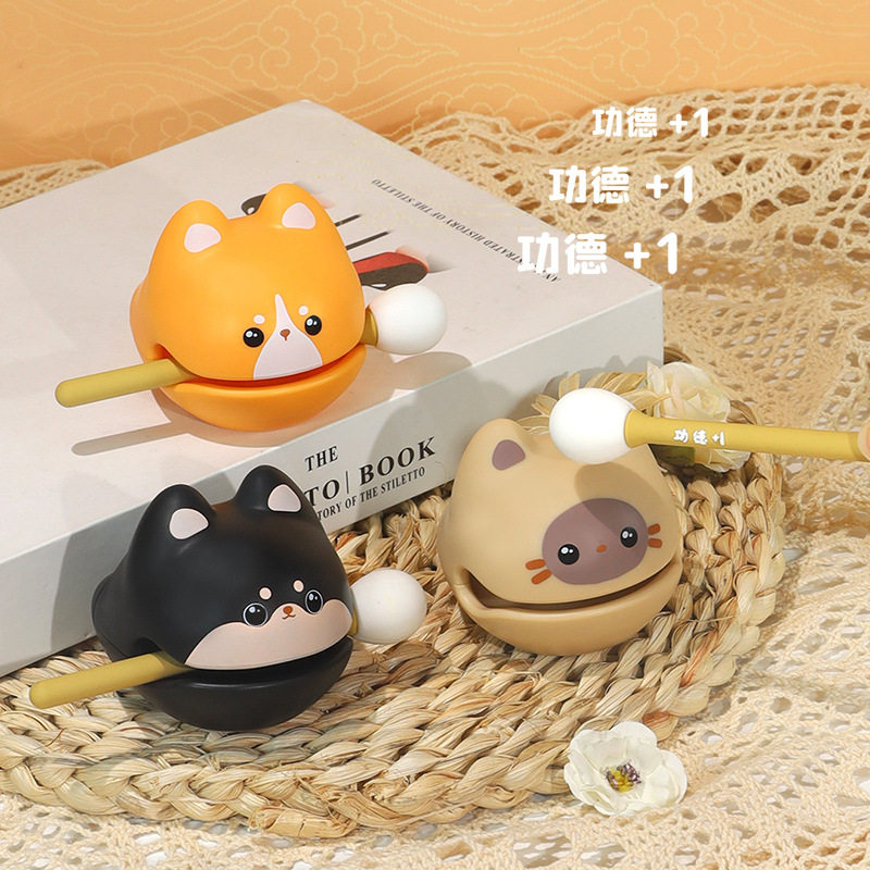 小迷你小木鱼敲可爱室静心减压物品网红搞怪