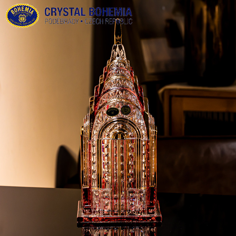 捷克HE水晶玻璃城堡欧式个性礼品糖果收纳罐家居装饰,家居饰品,创意礼品,淘宝优惠券,粉丝福利购,淘宝优惠卷