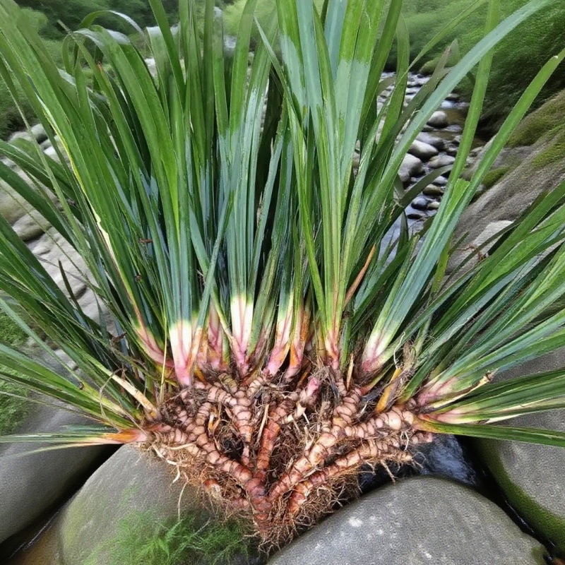 江西赣州深山新鲜石菖蒲现挖中草材菖蒲根水昌蒲苗根盆栽景观