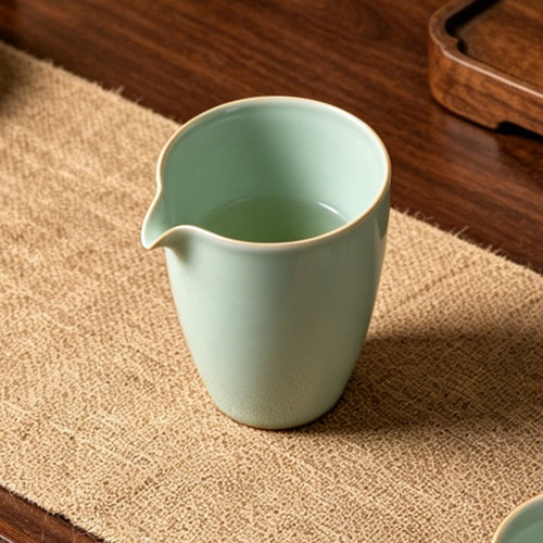 汝窑开片陶瓷公道杯茶海