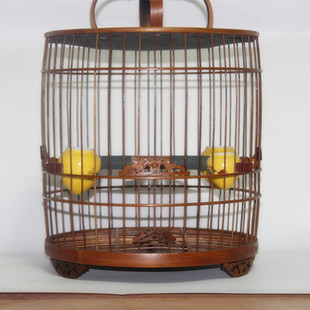 紫色鸟笼 瓜型鸟笼 腰鼓鸟笼 小谷底 全套配齐鸟笼 老竹 老料笼子