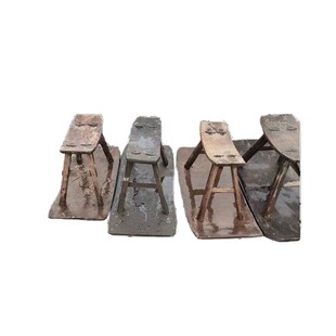 民俗老物件插秧凳旧货农耕老板凳翘翘凳农家乐木凳装饰摆件秧马椅