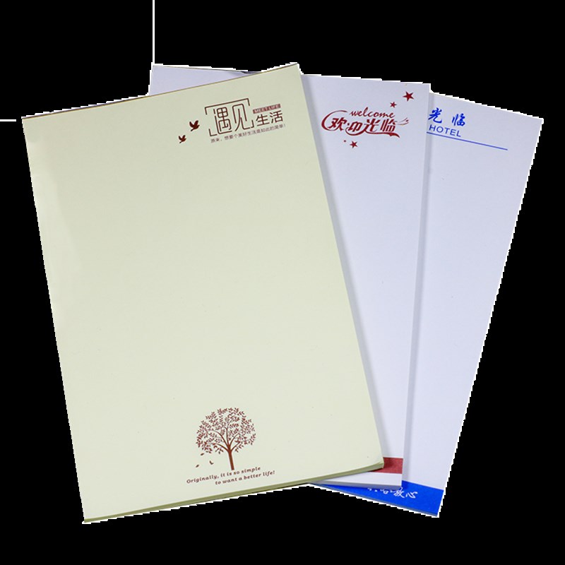 宾馆酒店客房便签夹 便签纸 服务指南 夹纸笔 便签本可定制logo