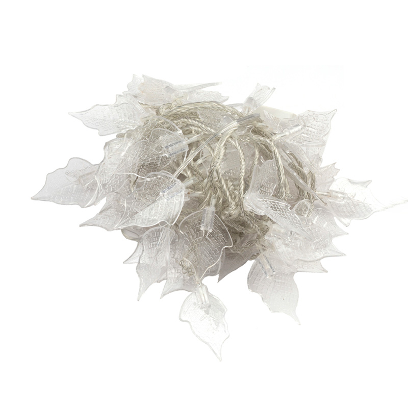 led小彩灯闪灯串灯满天星户外防水树叶室外树灯圣诞节日装饰灯串