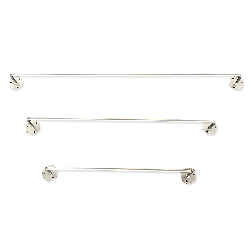 服装店上墙创意不锈钢拉丝银简约壁挂式女装挂衣服架子店铺展示架