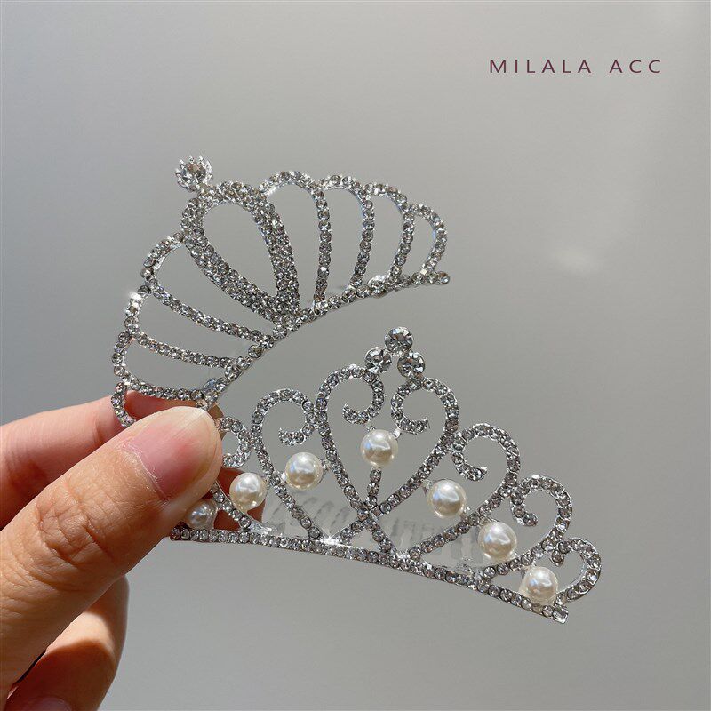 皇冠头饰儿童公主演出礼服发饰宝宝小皇冠插梳发夹发卡王冠女童