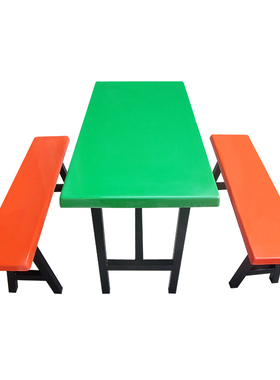 送货上门玻璃餐台 一桌四椅 长条食堂餐桌椅 快餐店桌椅 分体饭店