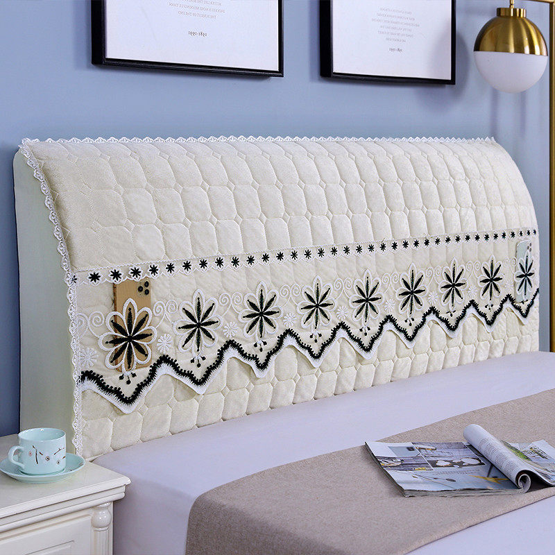 加厚床头罩弧形木床靠背软包全包万能通用简单大方2021新款防尘罩