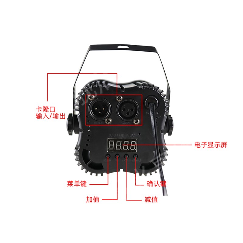 四眼小帕灯 声控染色混色七彩ktv闪光灯演出灯led帕灯舞台灯光
