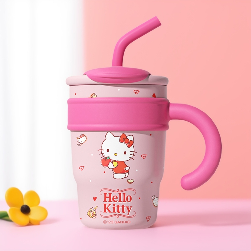 三丽鸥巨无霸吸管杯卡通防摔