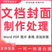 文档封面制作处理word图设计背景ppt企业文档册子pdf设计代做图表