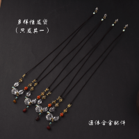 晴曛清砚 新中式南瓜珠白水晶多用项链