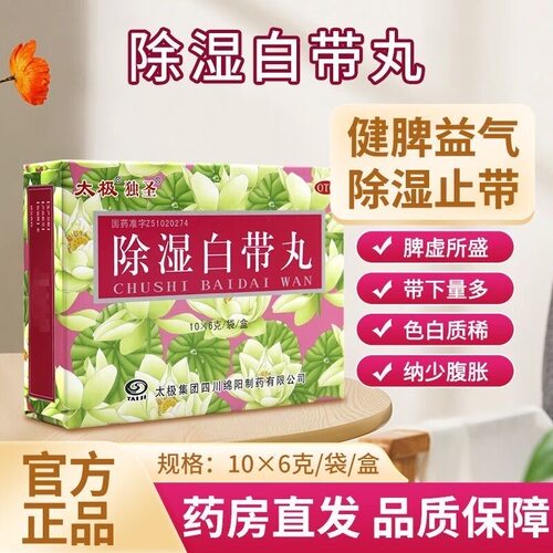 太极 独圣 除湿白带丸 6g*8袋/盒 健脾益气