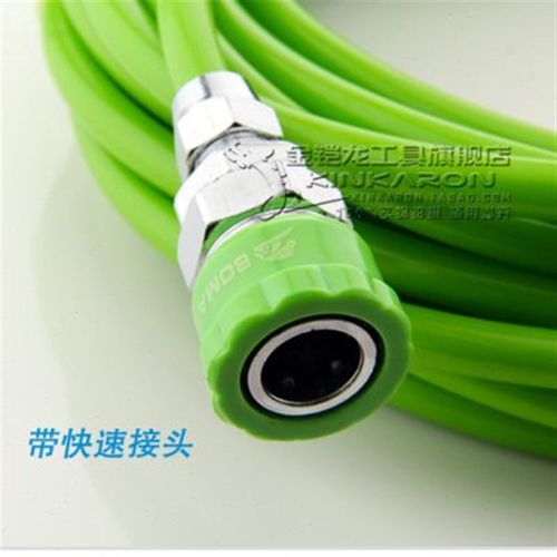博马绿色8mm气管软管木工气泵气动风管油管5x8空压机  带快速接头