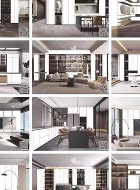 24张全屋定制百变魔卡橱柜衣柜书柜集成灶电视柜阳台 透明