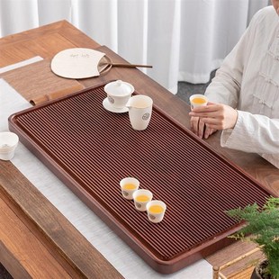茶盘家用2024新款 高端电木款 实木办公功夫茶具小型茶台排水茶托盘