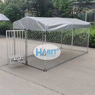 3米室外狗屋超大重型宠物狗笼旋转喂门围栏拉金毛边牧笼猫狗犬墅