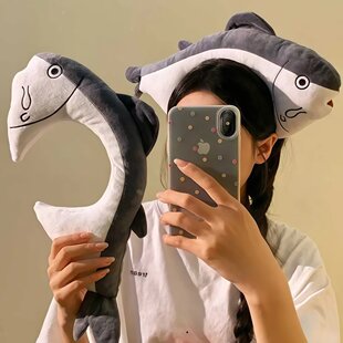 创意ins搞怪咸鱼发箍网红头饰可爱少女心自拍头箍洗脸发卡发带女