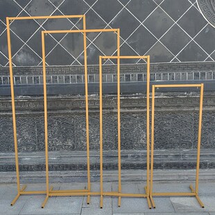 舞台道具门新婚礼铁几何屏风导路婚礼装饰摆件立体矩形拱架