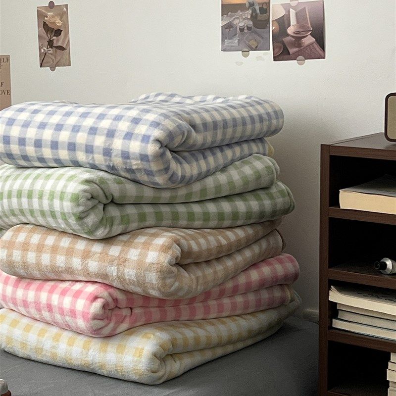 格子双拼单件被套冬季双面绒单双人加密加厚保暖珊瑚绒被罩,床上用品,被套,淘宝优惠券,粉丝福利购,淘宝优惠卷