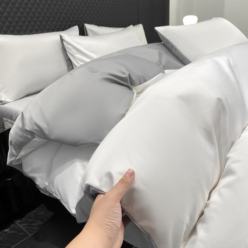 水洗冰丝被套单件150x200x230夏季可机洗被罩180x220cm单被单纯色,床上用品,被套,淘宝优惠券,粉丝福利购,淘宝优惠卷