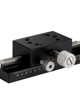 XDTLS80/100/150/200X轴手动滑台高精密移齿轮齿条光学微调燕尾槽