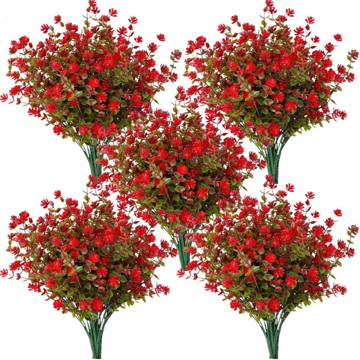 7头尤加利满天星仿真花绿植室内装饰家居拍照户外客厅高档假花