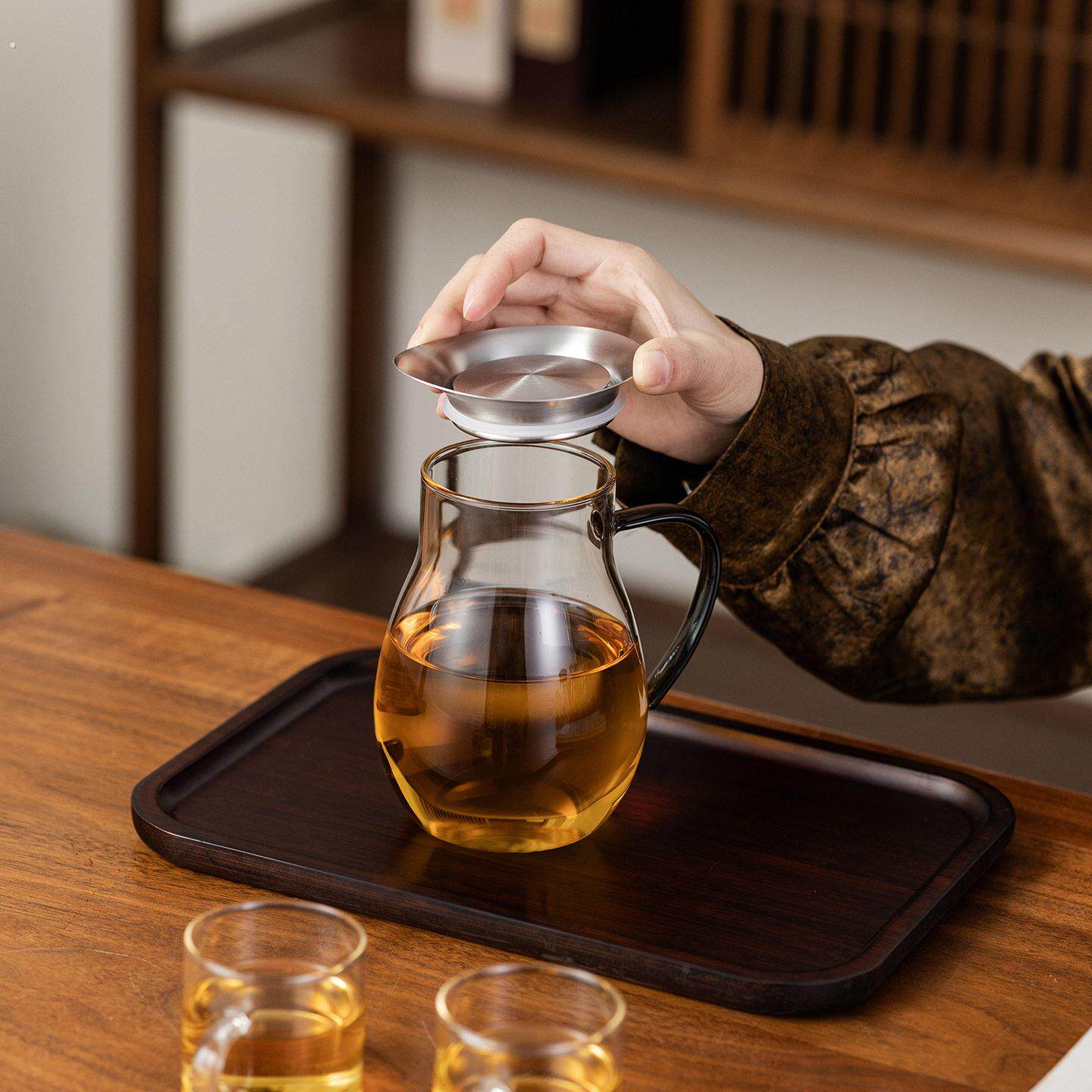 北大史冷水壶玻璃凉水壶家用大容量高硼硅耐高温夏季晾水壶泡茶壶