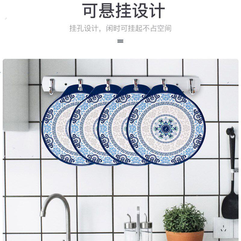 密胺仿瓷餐垫防水防烫防油锅垫隔热垫家用餐桌桌垫垫子耐高温砂锅