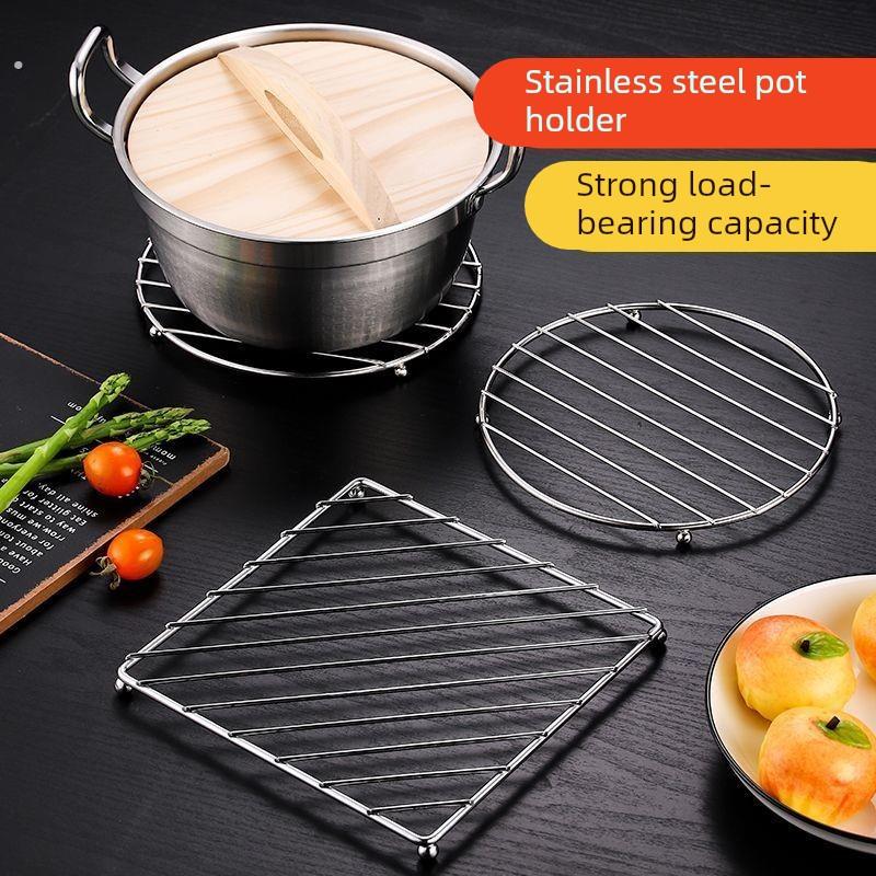 家用厨房不锈钢砂锅垫台面餐桌盘子隔热垫子加厚防烫耐高温碗碟垫