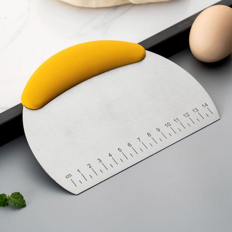 不锈钢切面刀家用食品级刮刀面食刮板烘焙刮面板专用工具硅胶切刀