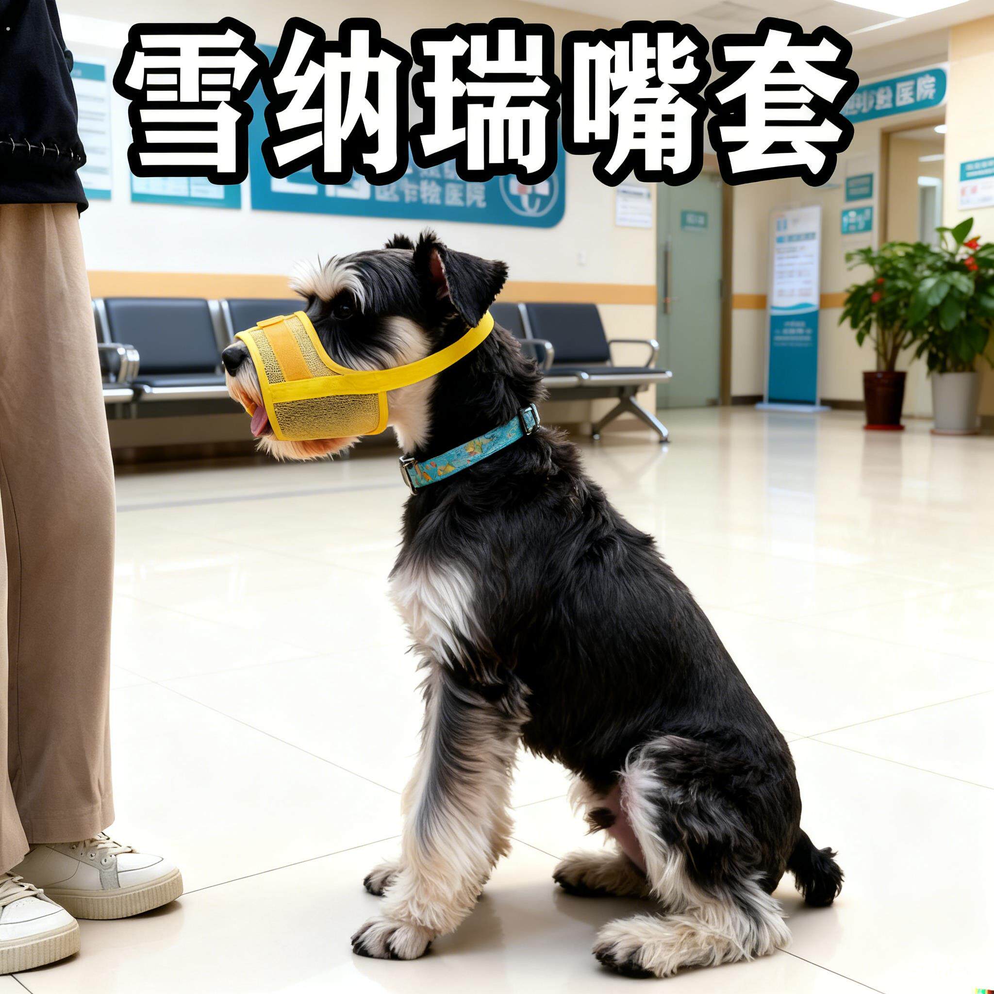 雪纳瑞专用可喝水透气嘴套中小型犬防咬防叫防乱吃狗狗口罩用品