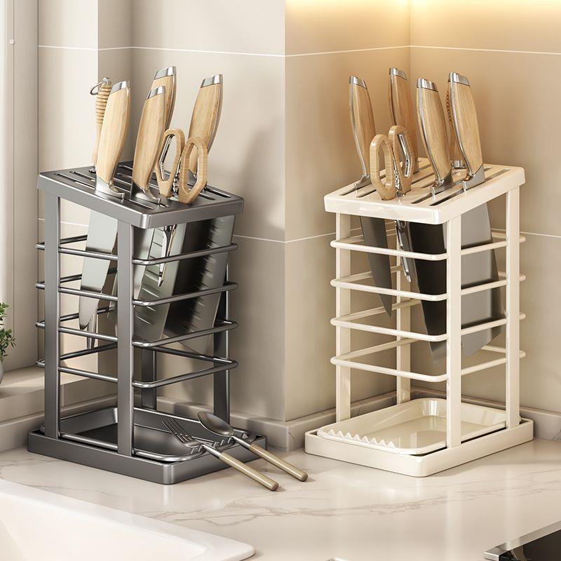 发轫厨房加厚防霉各种款式刀具专用收纳刀架分类整理台面滤水刀架